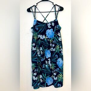 Old Navy Floral Mini Dress - Blue and Green
